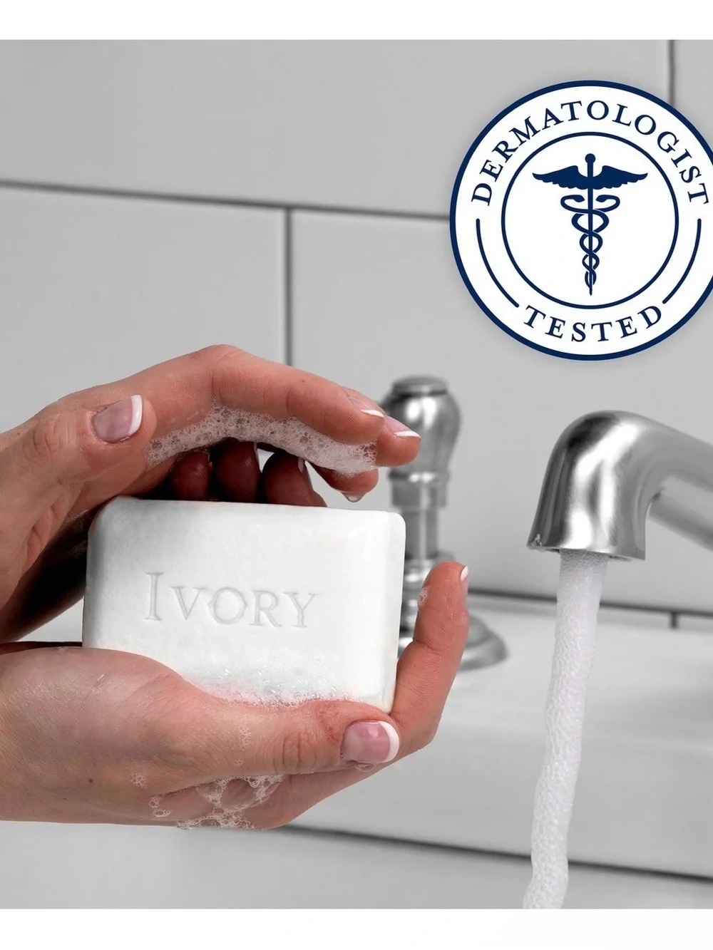 Ivory Gentle Bar Soap, Original Scent 3.17 oz, 12 Count Family Pack